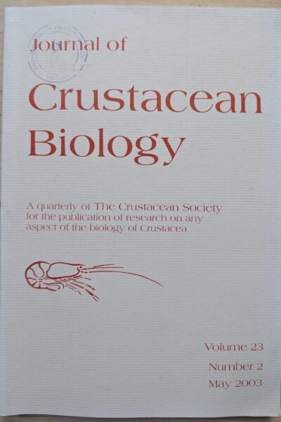 Journal of Crustacean Biology (volume 23 - number 2 - may 2003)