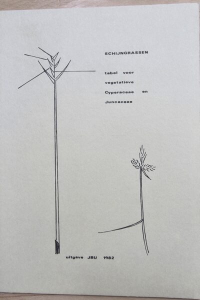 Schijngrassen - tabel voor vegetatieve Cyperaceae en Juncaceae - uitgave JBU - 1982